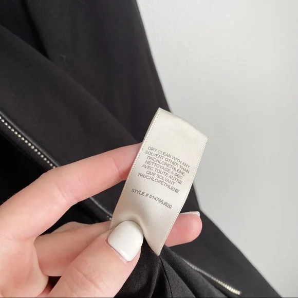 Rebecca Taylor Twill and Leather Tuxedo Blazer in Black - Picture 7 of 7